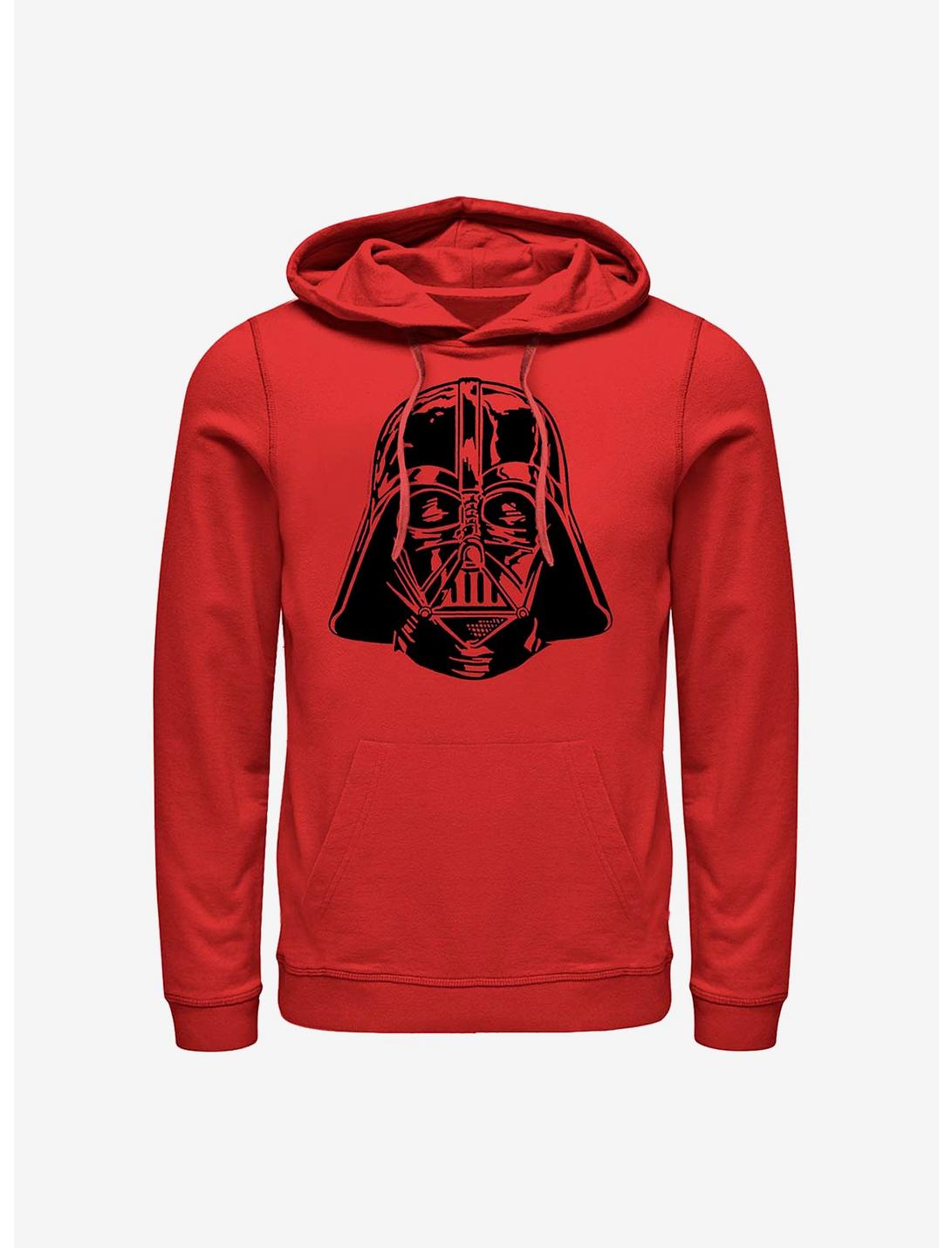 Star Wars Darth Vader Face Hoodie, RED, hi-res