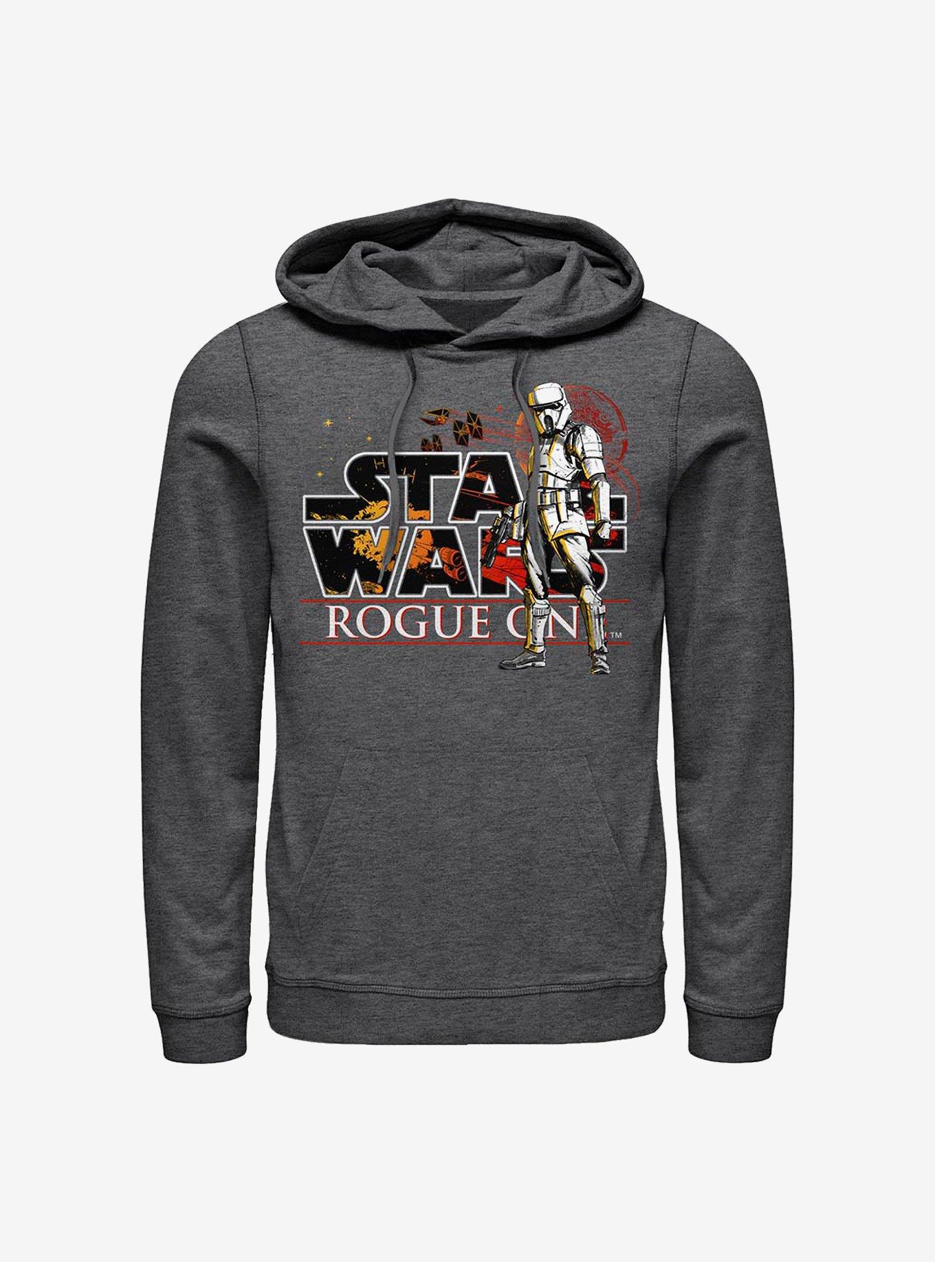 Star Wars Rogue One Title Hoodie, CHAR HTR, hi-res