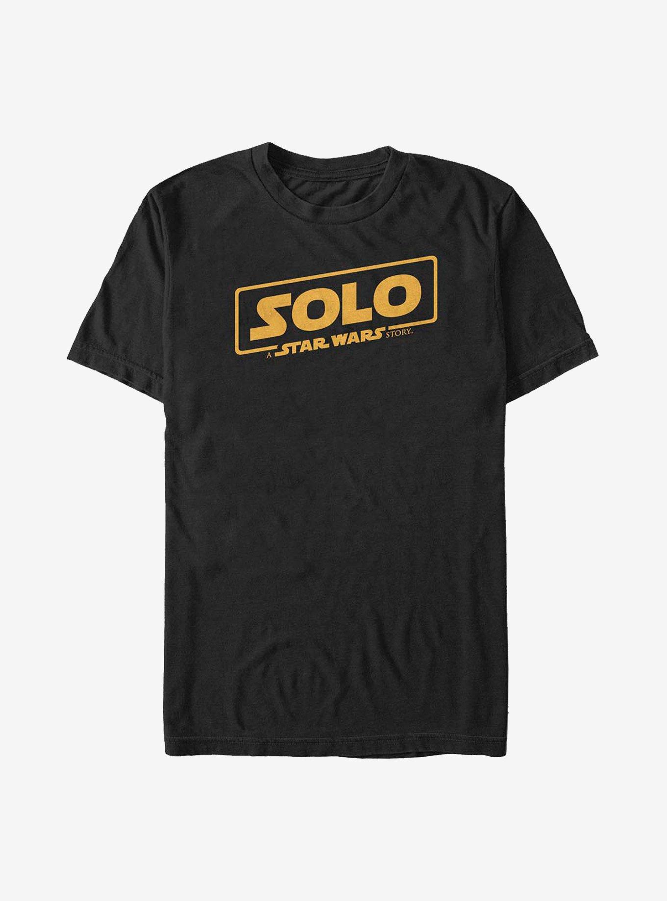 Star Wars Solo: A Star Wars Story Logo T-Shirt, BLACK, hi-res
