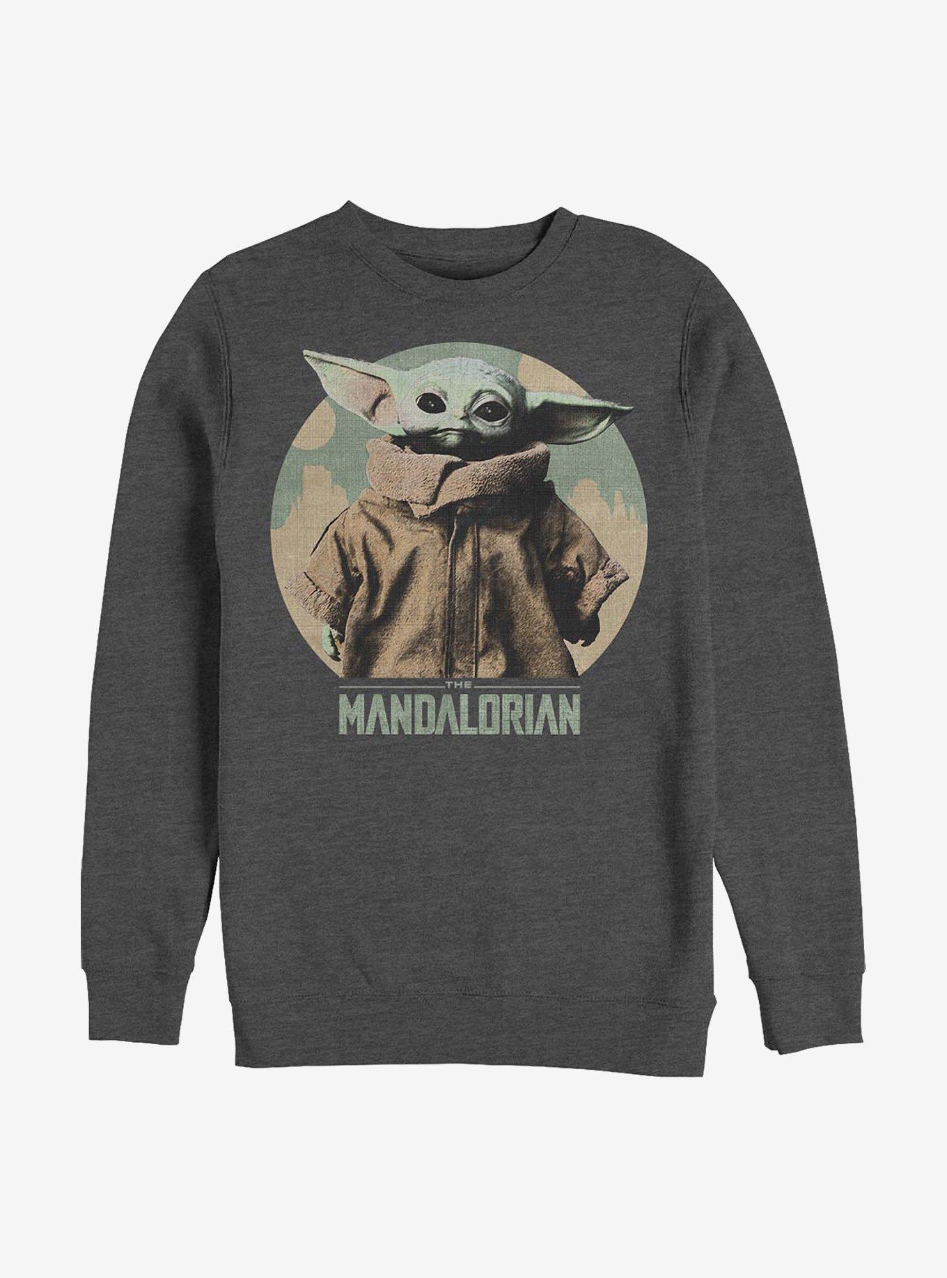 Star Wars The Mandalorian Light Vintage The Child Crew Sweatshirt, , hi-res