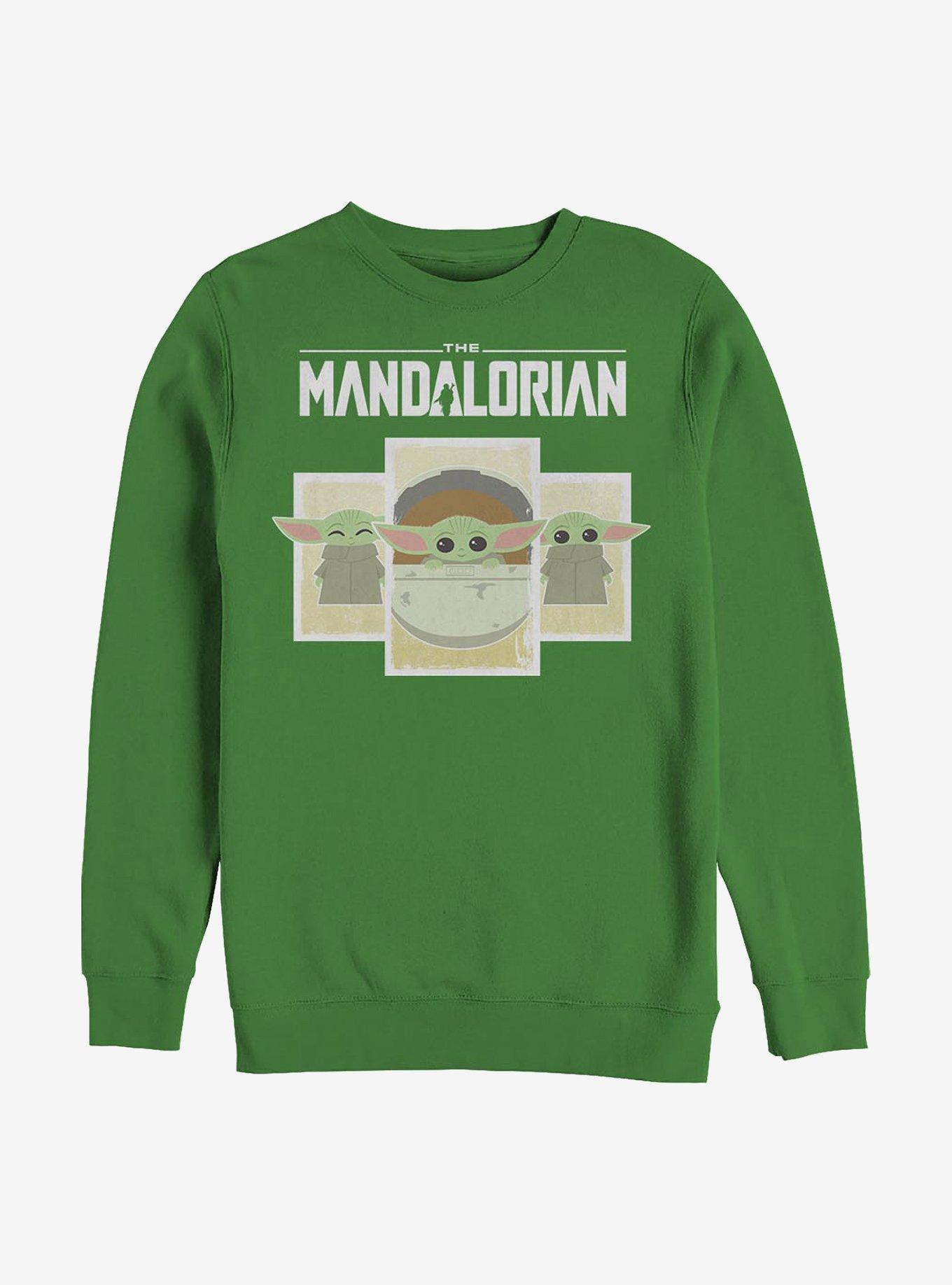 Star Wars The Mandalorian The Child Boxes Crew Sweatshirt, KELLY, hi-res