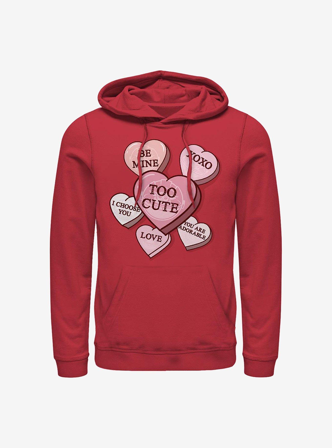 Star Wars The Mandalorian Hearts With The Child Hoodie, RED, hi-res