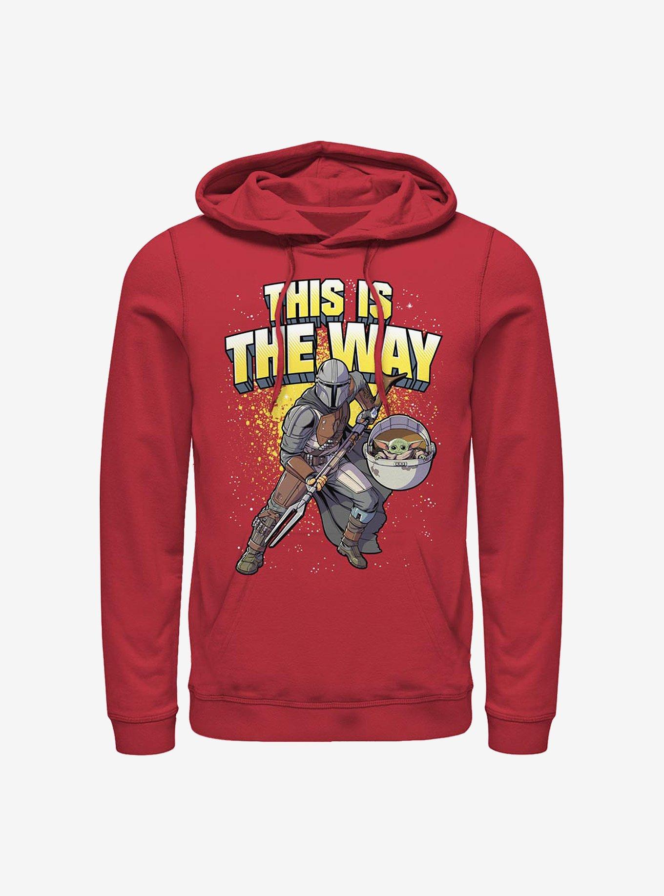 Star Wars The Mandalorian Mando Way Hoodie, RED, hi-res