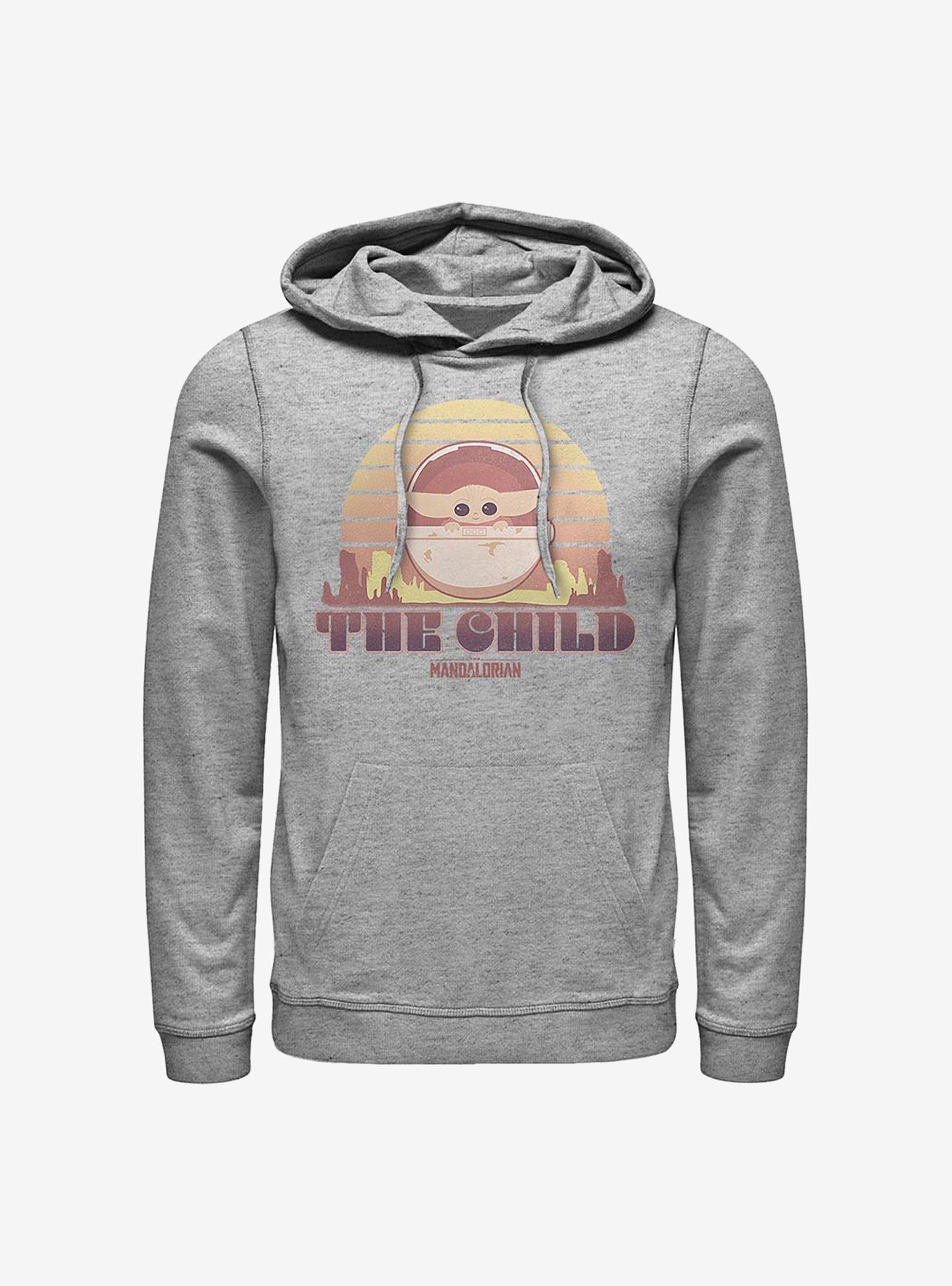 Star Wars The Mandalorian Sunset Child Hoodie, ATH HTR, hi-res