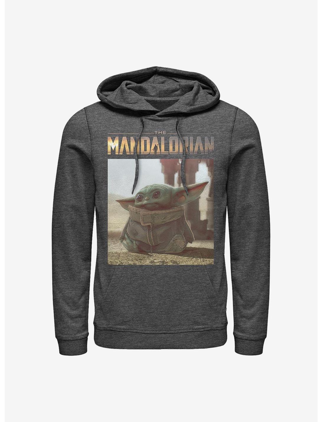 Star Wars The Mandalorian The Child Classic Pose Hoodie, CHAR HTR, hi-res
