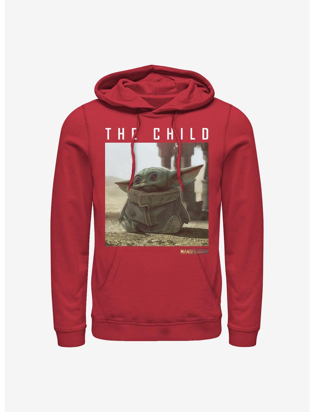 Star Wars The Mandalorian The Child Classic Pose Hoodie, RED, hi-res