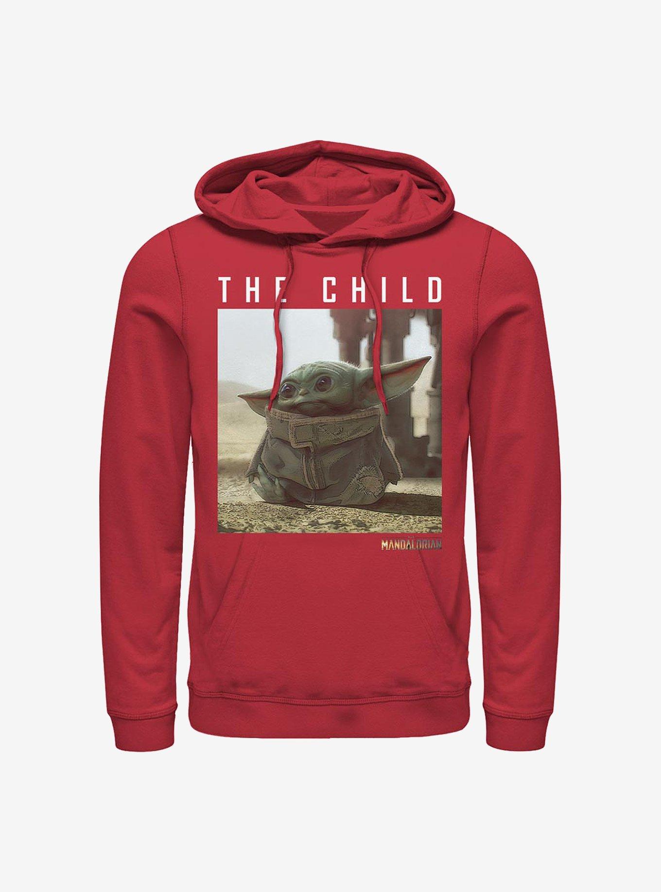 Star Wars The Mandalorian The Child Classic Pose Hoodie, RED, hi-res