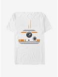 Star Wars: The Force Awakens BB-8 Minimal Face T-Shirt, WHITE, hi-res