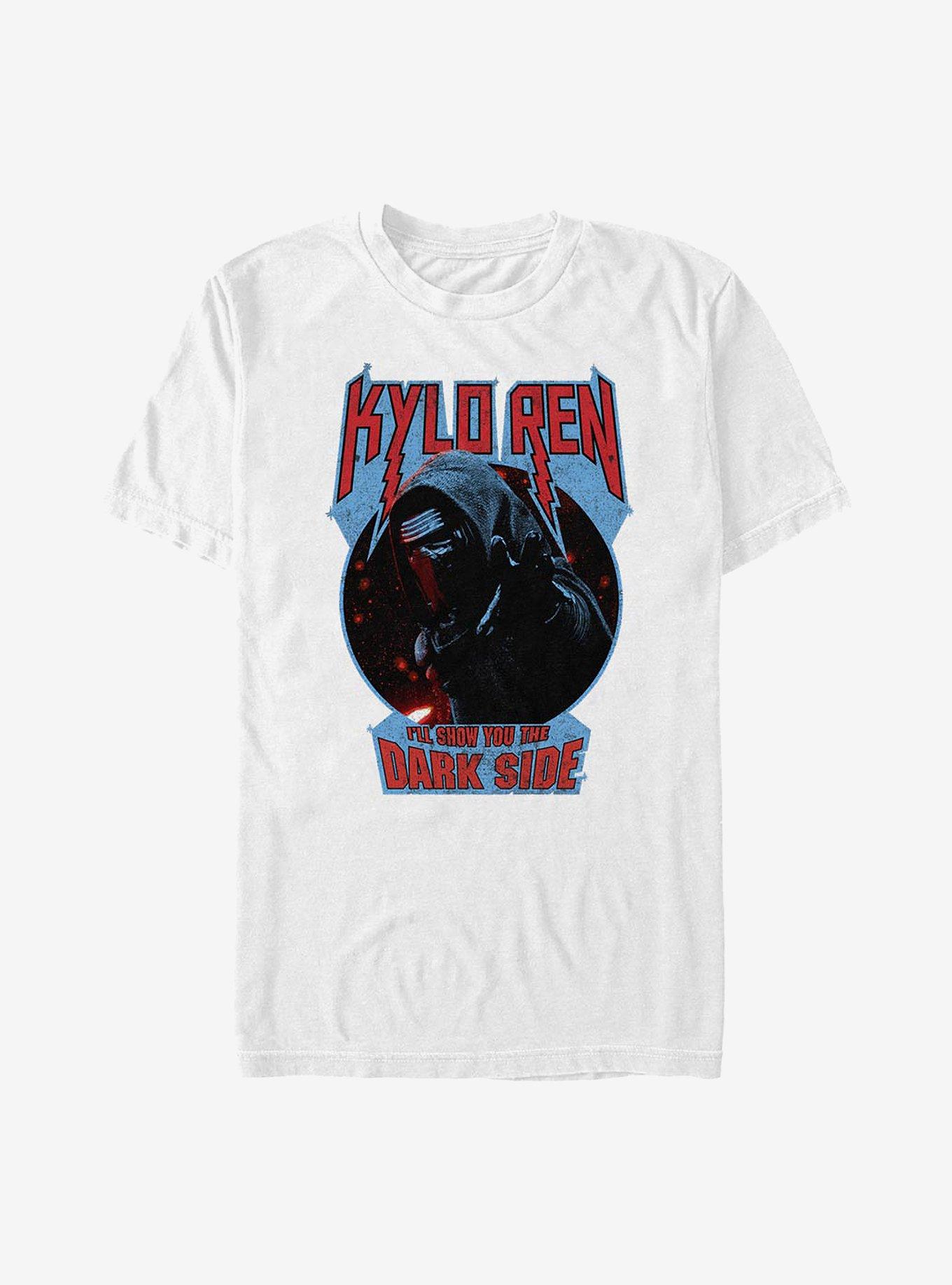 Star Wars: The Force Awakens Kylo Ren Show You The Dark Side T-Shirt, WHITE, hi-res