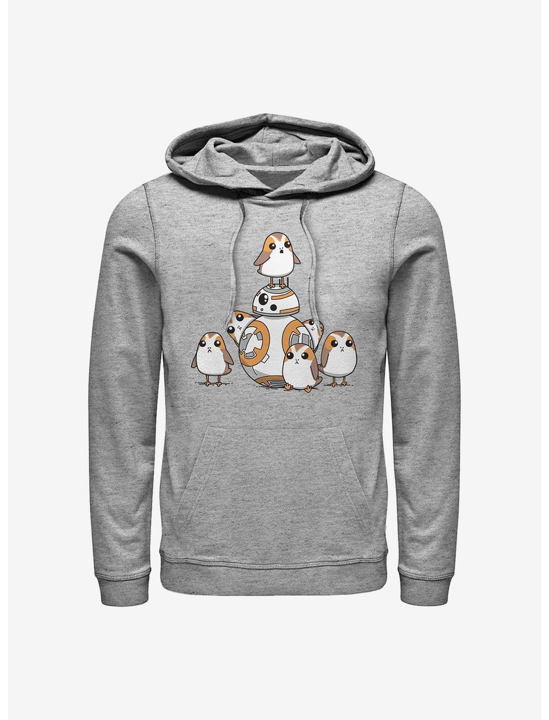 Star Wars: The Last Jedi BB-8 And Porgs Hoodie, ATH HTR, hi-res