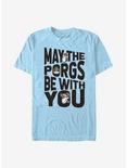 Star Wars: The Last Jedi Porgs Be With Us All T-Shirt, LT BLUE, hi-res