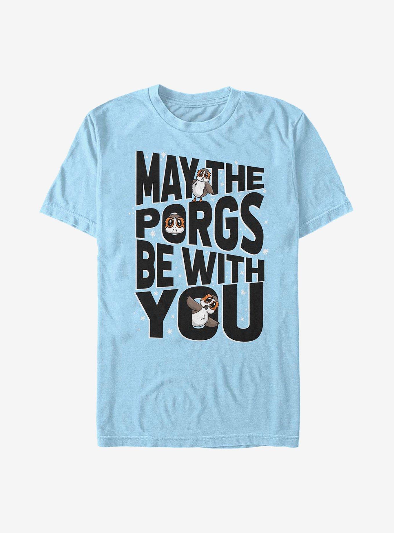 Star Wars: The Last Jedi Porgs Be With Us All T-Shirt, , hi-res