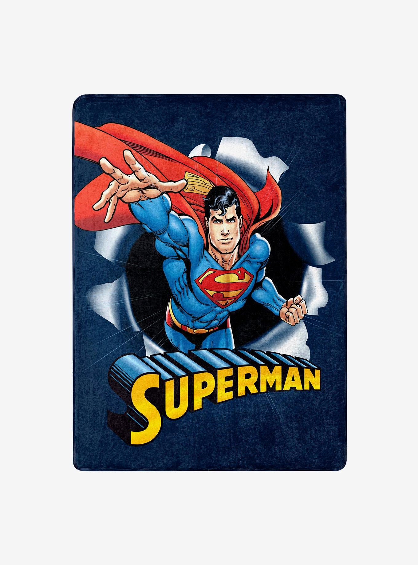 DC Comics Superman Hero Burst Silk Touch Throw, , hi-res