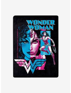 Plus Size DC Comics Wonder Woman Truth Compassion Strenght Silk Touch Throw, , hi-res