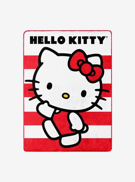 Hello Kitty Waving Stripes Silk Touch Throw | Hot Topic
