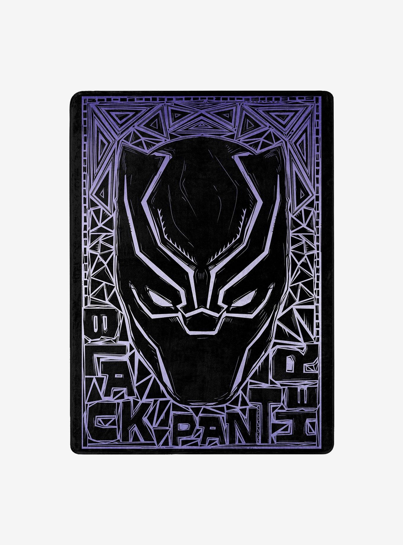 Marvel Black Panther Stare Silk Touch Throw, , hi-res