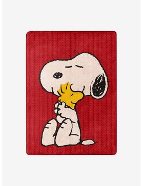 Peanuts Snoopy And Stock Silk Touch Throw, , hi-res