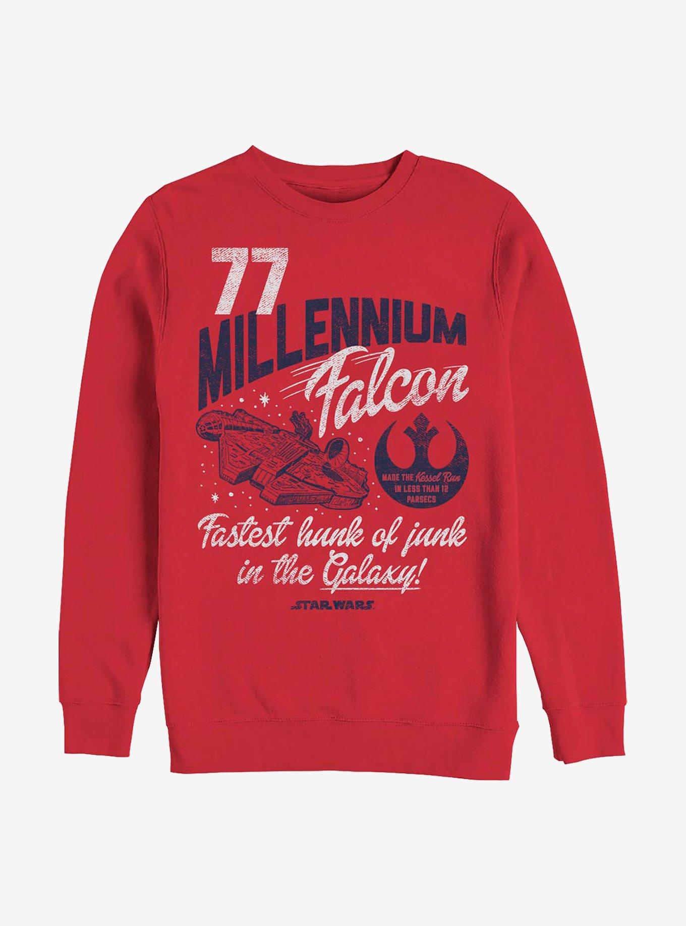 Red Millennium Falcon Sweatshirt Star Wars Millennium Falcon