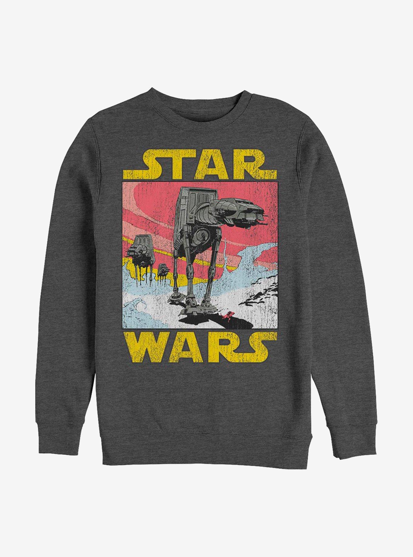 Star Wars Classic Commic AT-AT Crew Sweatshirt, CHAR HTR, hi-res