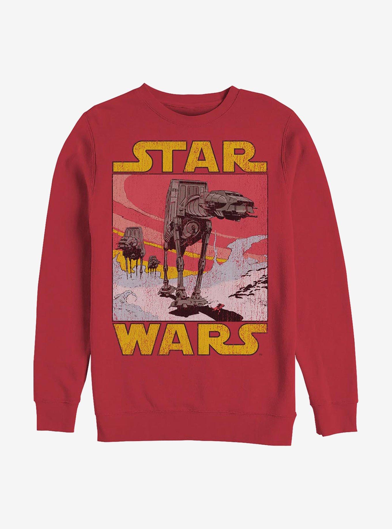 Star Wars Classic Commic AT-AT Crew Sweatshirt, RED, hi-res