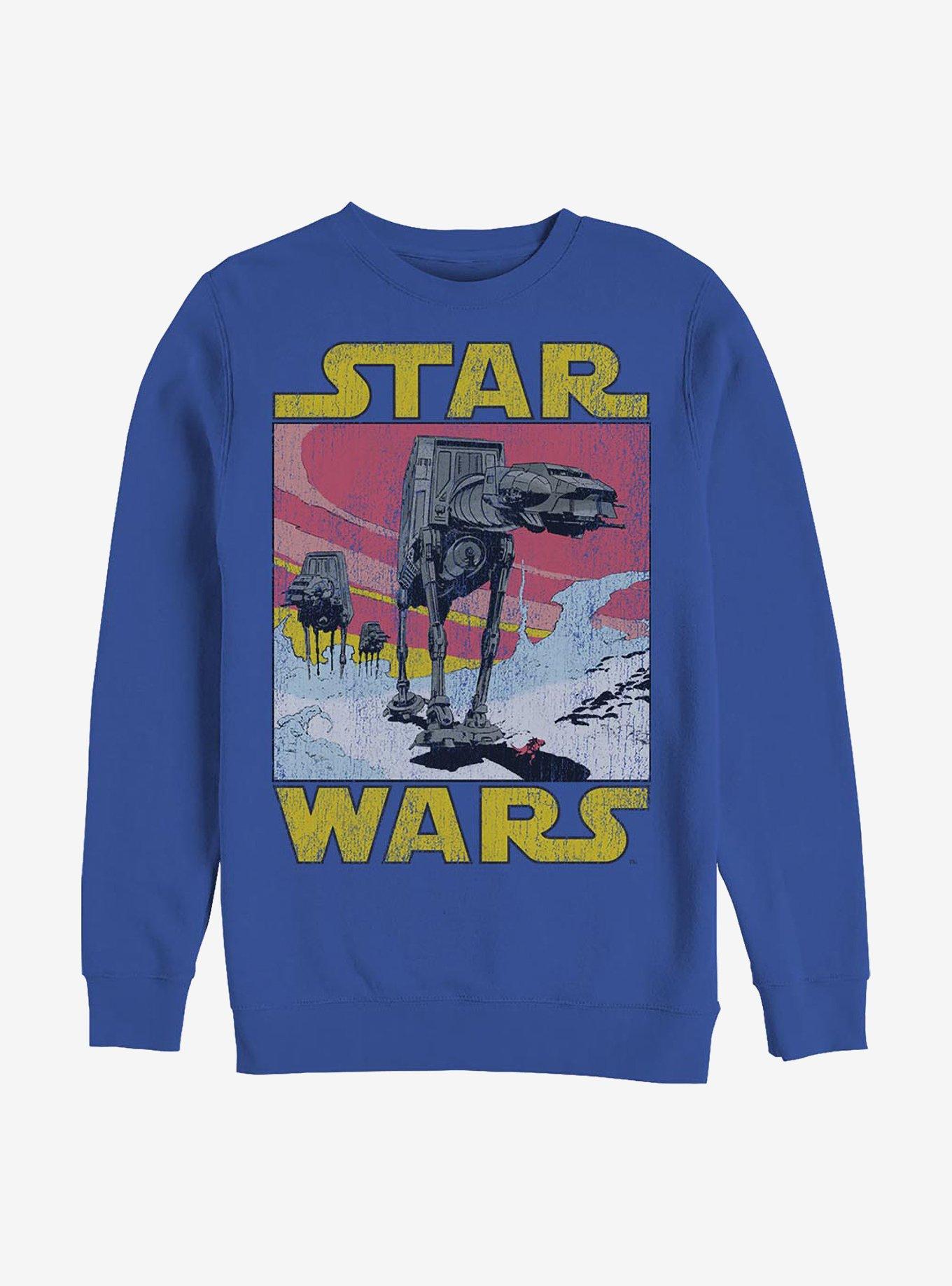 Star Wars Classic Commic AT-AT Crew Sweatshirt, ROYAL, hi-res