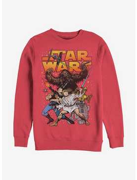 Star Wars Comic Cartoon Crew Sweatshirt, , hi-res