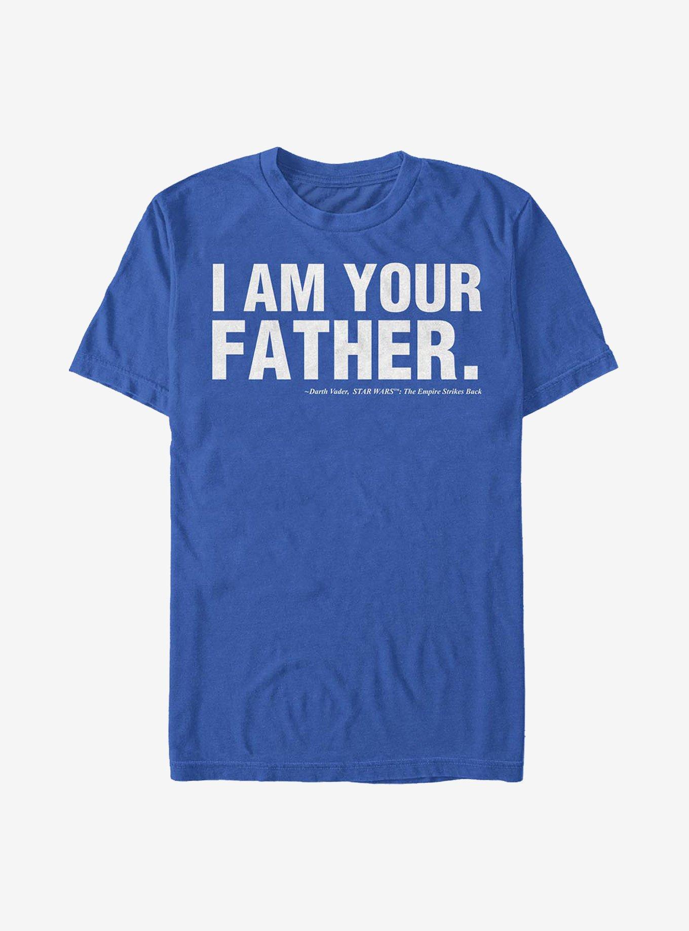 Star Wars I Am Your Father Quote T-Shirt, ROYAL, hi-res
