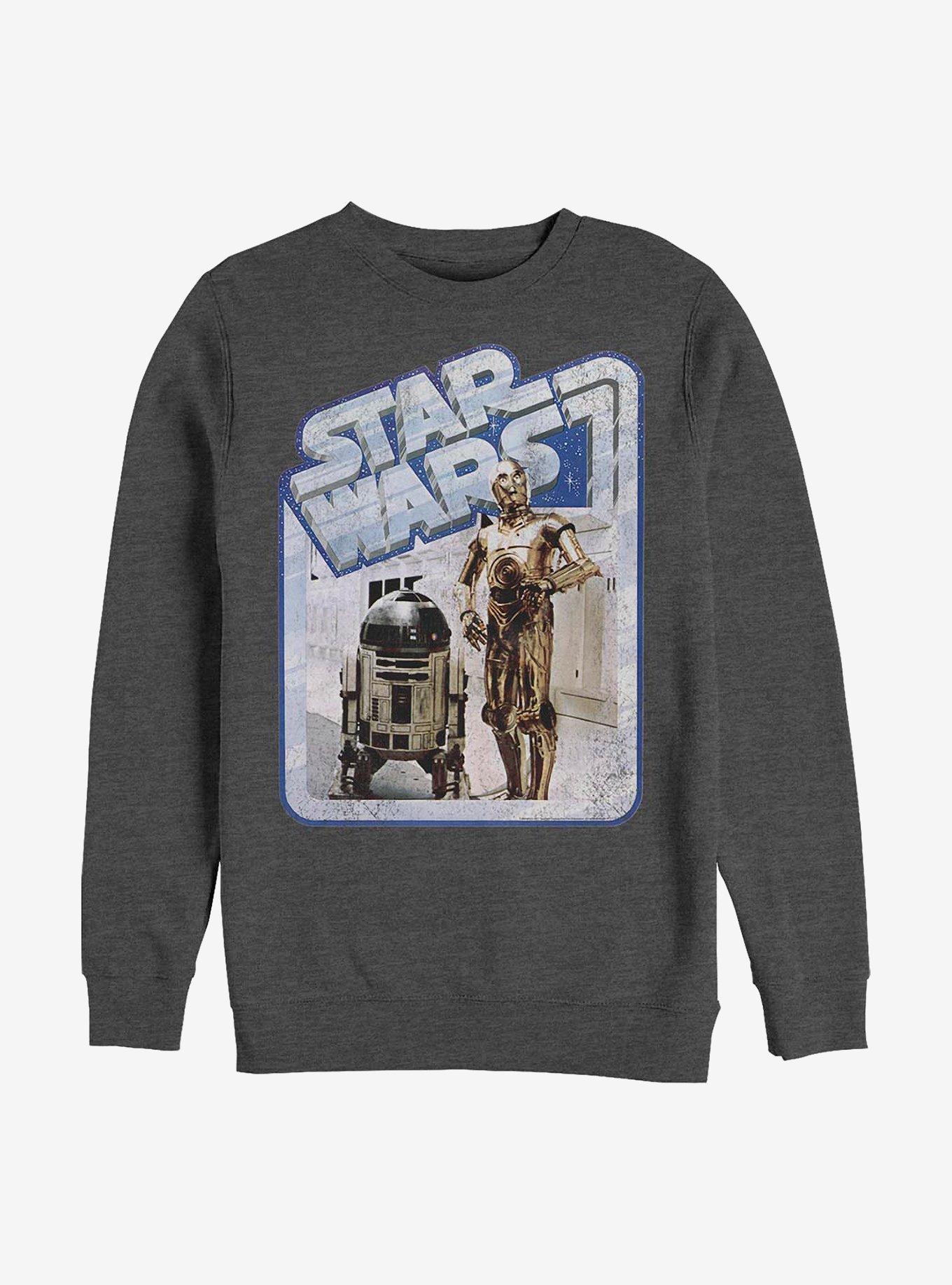 Star Wars Favorite Droids Crew Sweatshirt, CHAR HTR, hi-res