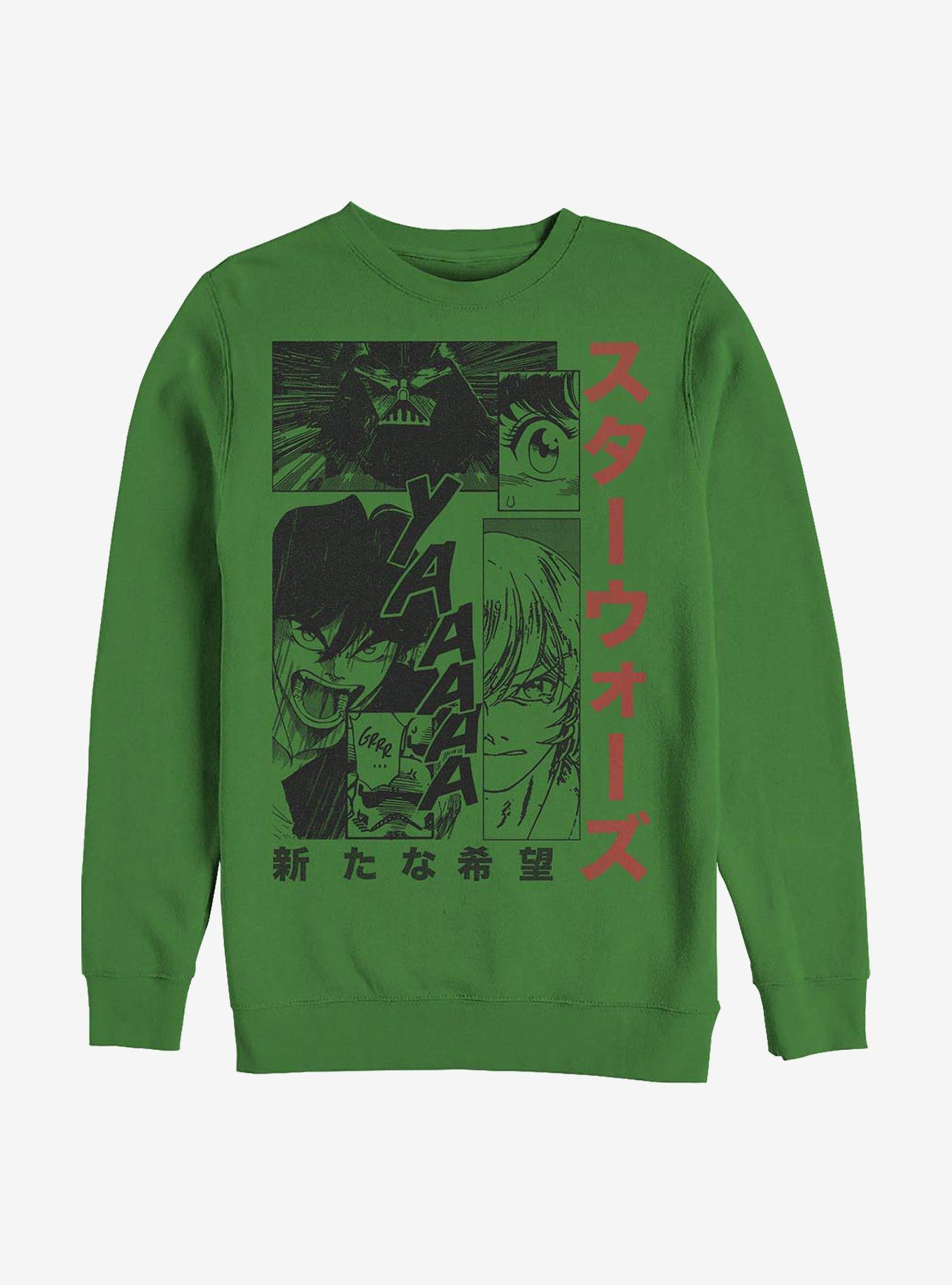 Star Wars Manga Page Crew Sweatshirt, KELLY, hi-res