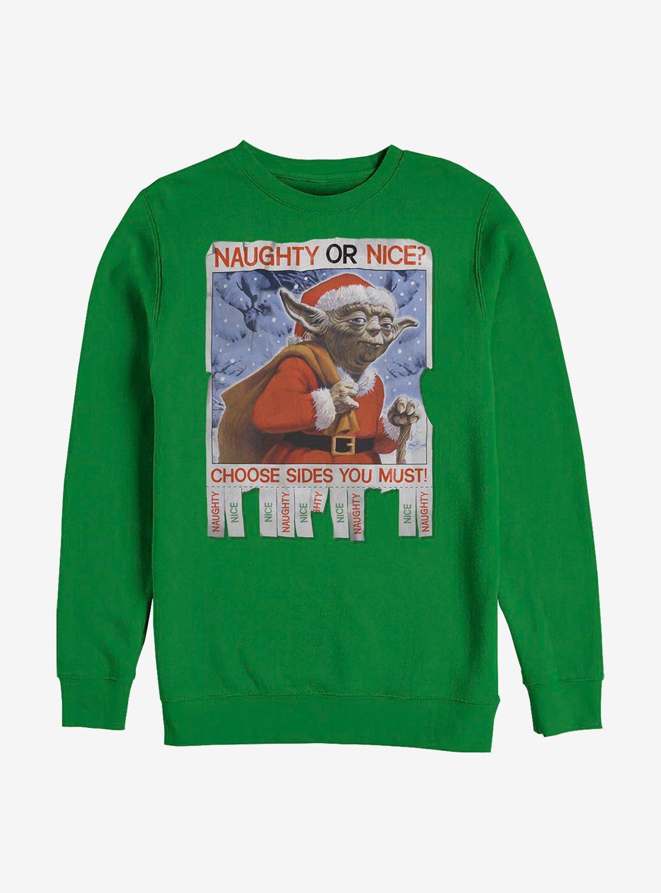 Star Wars Naughty Or Nice Crew Sweatshirt, KELLY, hi-res