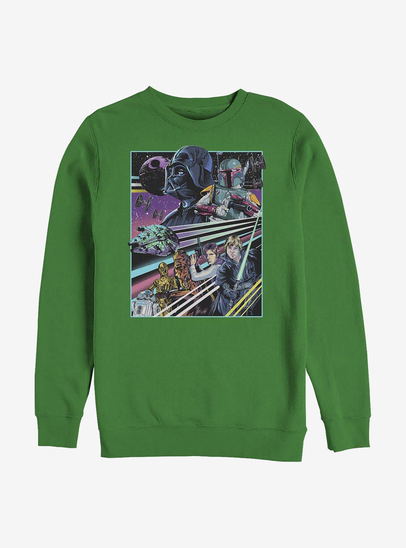 Star Wars Rebellion Poster Crew Sweatshirt, KELLY, hi-res