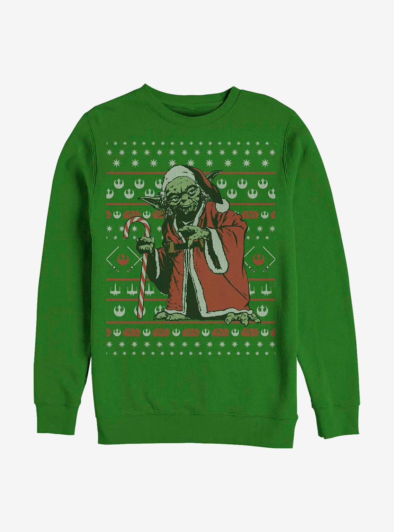 Star Wars Santa Yoda Crew Sweatshirt, KELLY, hi-res