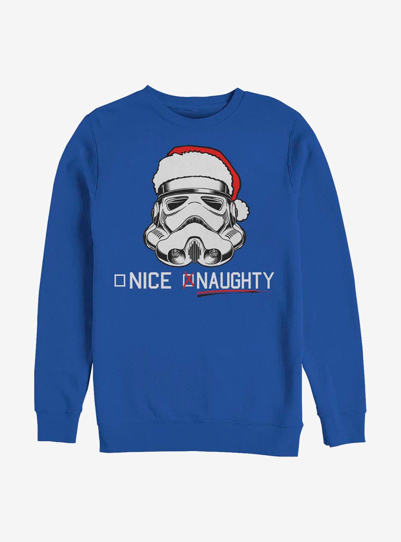 Star Wars Trooper Naughty List Crew Sweatshirt, ROYAL, hi-res