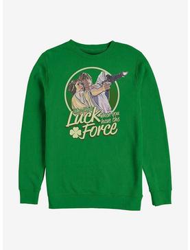 Star Wars Who Needs Luck When You Have The Force Luke And Leia Sweatshirt, , hi-res