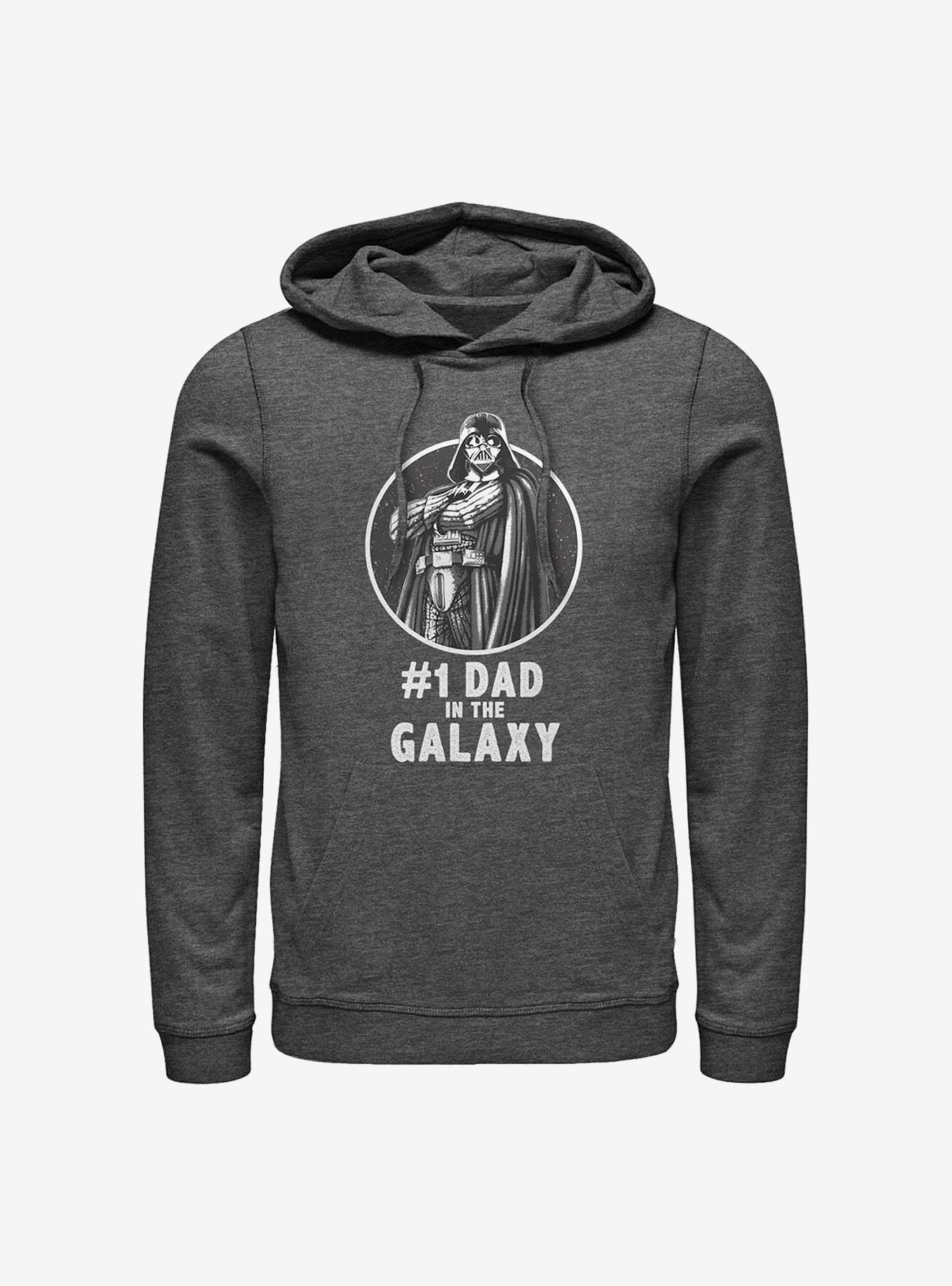 Star Wars Number One Dad In Galaxy Hoodie, CHAR HTR, hi-res