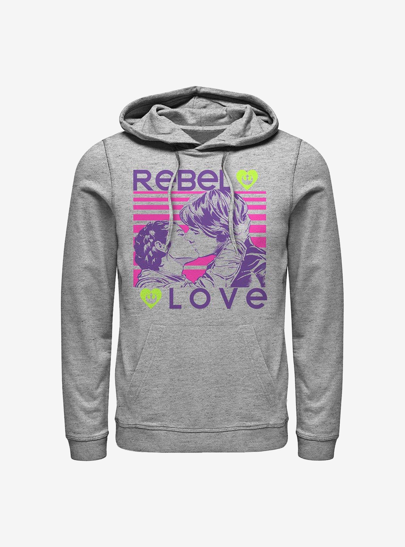 Star Wars Rebel Love Hoodie, ATH HTR, hi-res