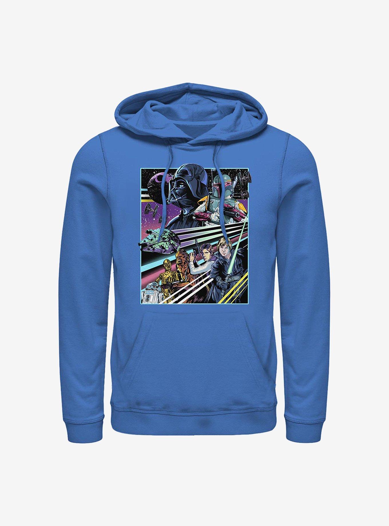 Star Wars Rebellion Poster Hoodie, ROYAL, hi-res