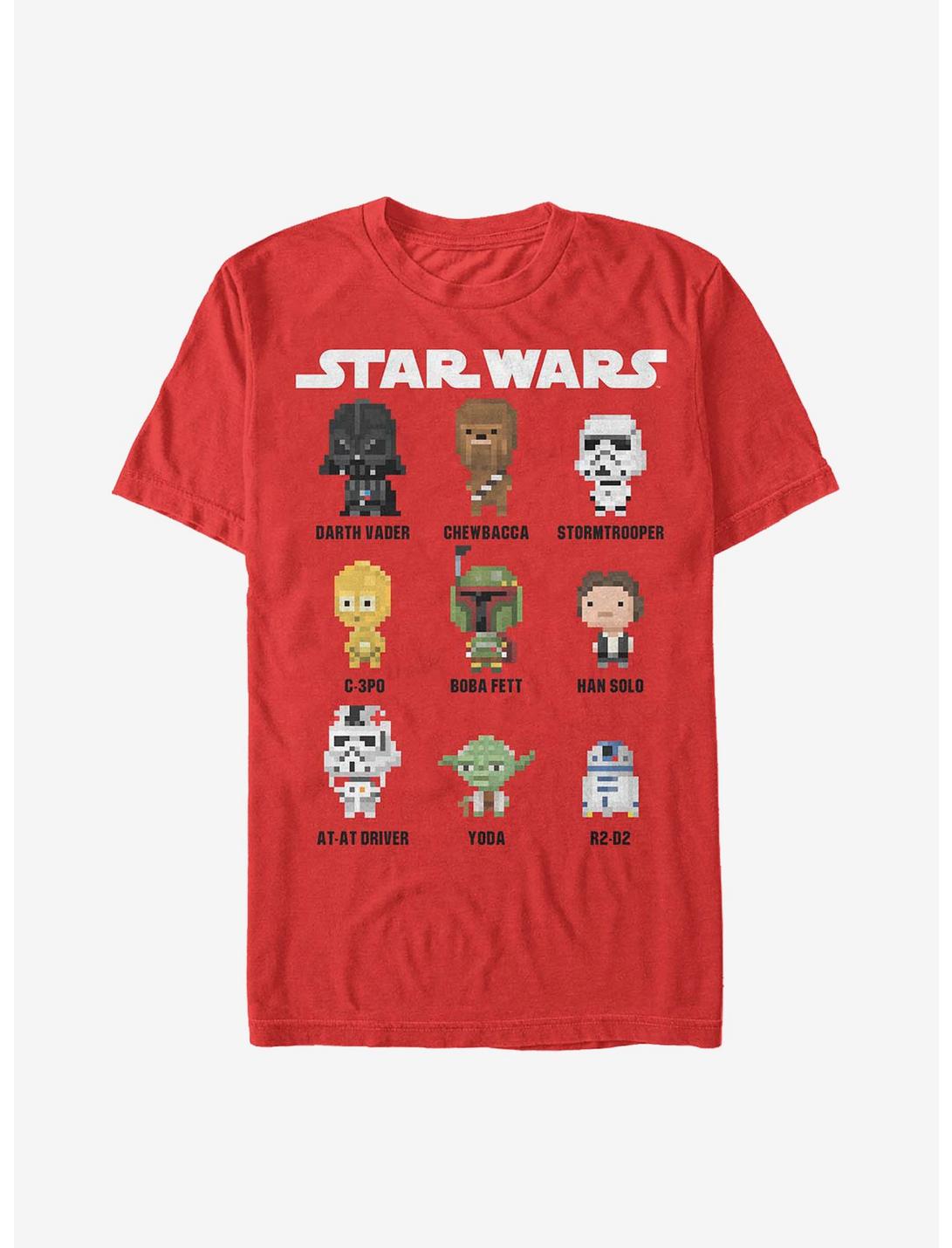 Star Wars Block Characters T-Shirt, RED, hi-res