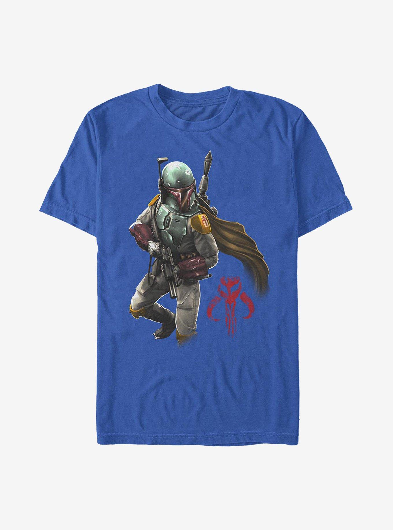 Star Wars Mandalorian Warrior T-Shirt, ROYAL, hi-res