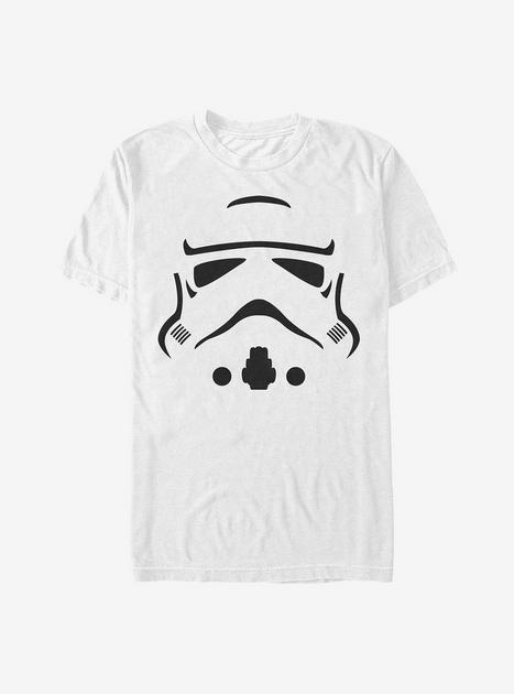 Star Wars Trooper Face T Shirt White Hot Topic 3009