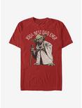Star Wars Yoda Best Dad T-Shirt, RED, hi-res
