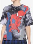 Her Universe Marvel Spider-Man In Action Tie-Dye Girls T-Shirt, MULTI, hi-res
