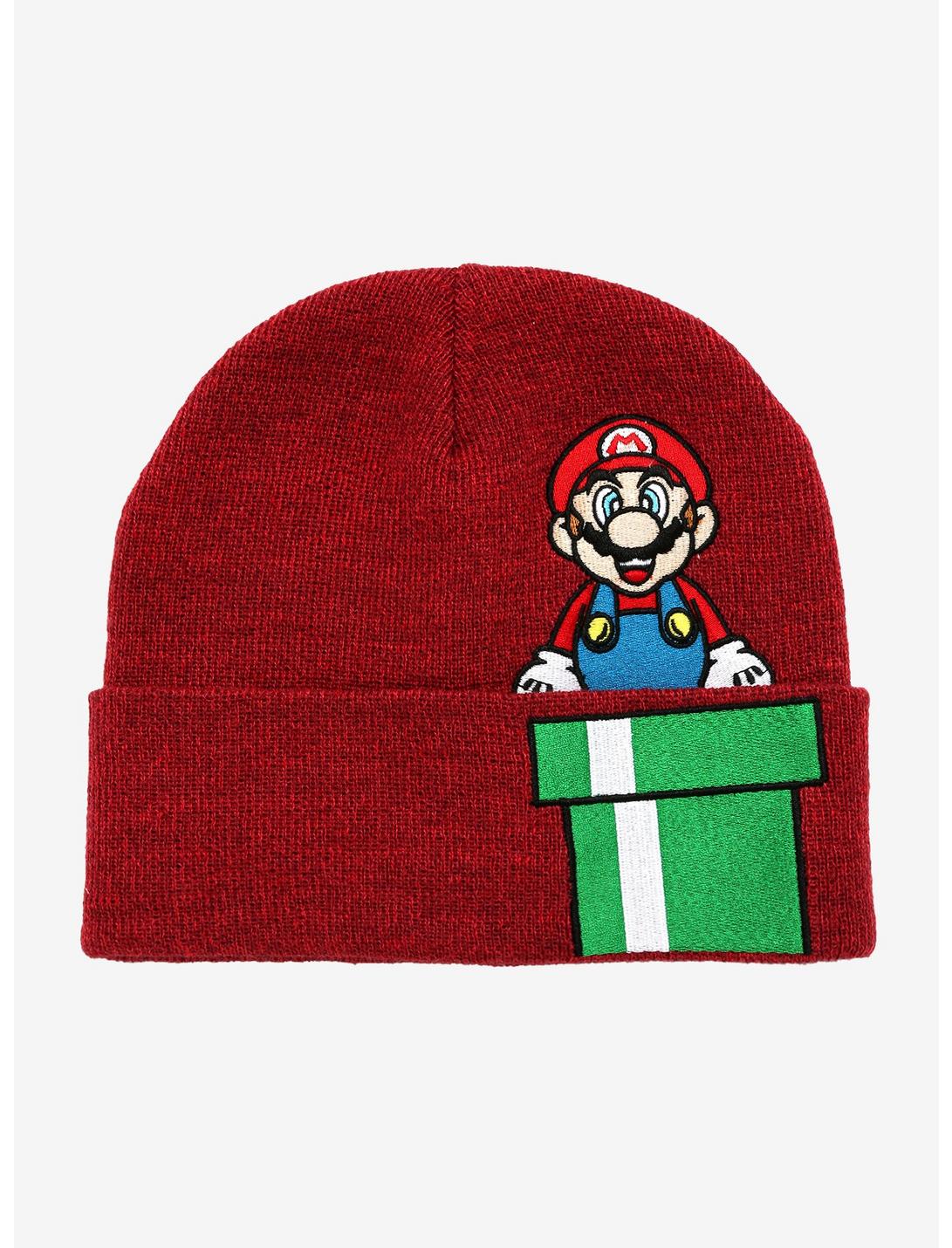 Nintendo Super Mario Pipe Cuff Beanie - BoxLunch Exclusive, , hi-res