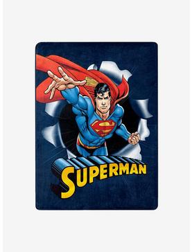 DC Comics Superman Hero Burst Silk Touch Throw, , hi-res