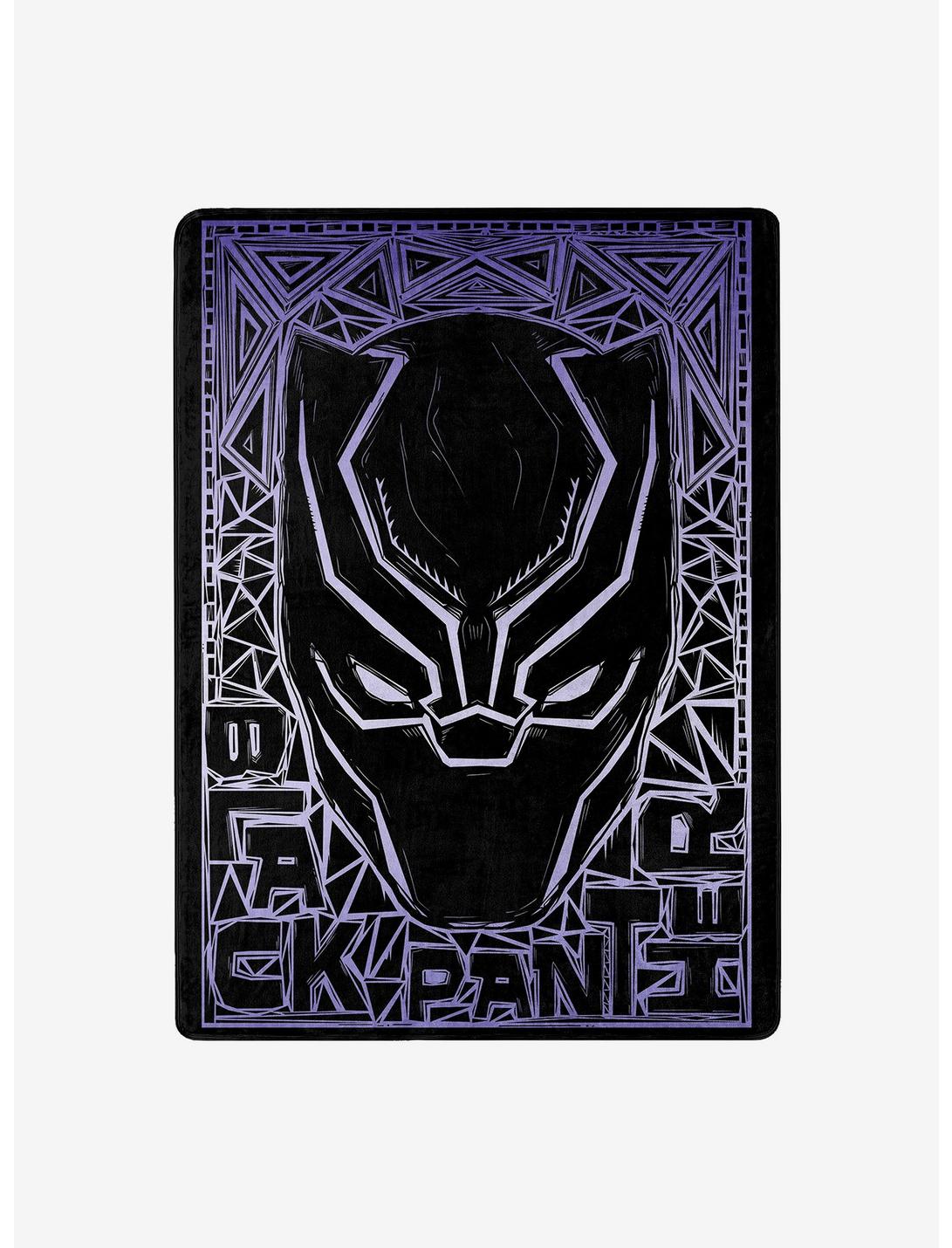 Marvel Black Panther Stare Silk Touch Throw, , hi-res