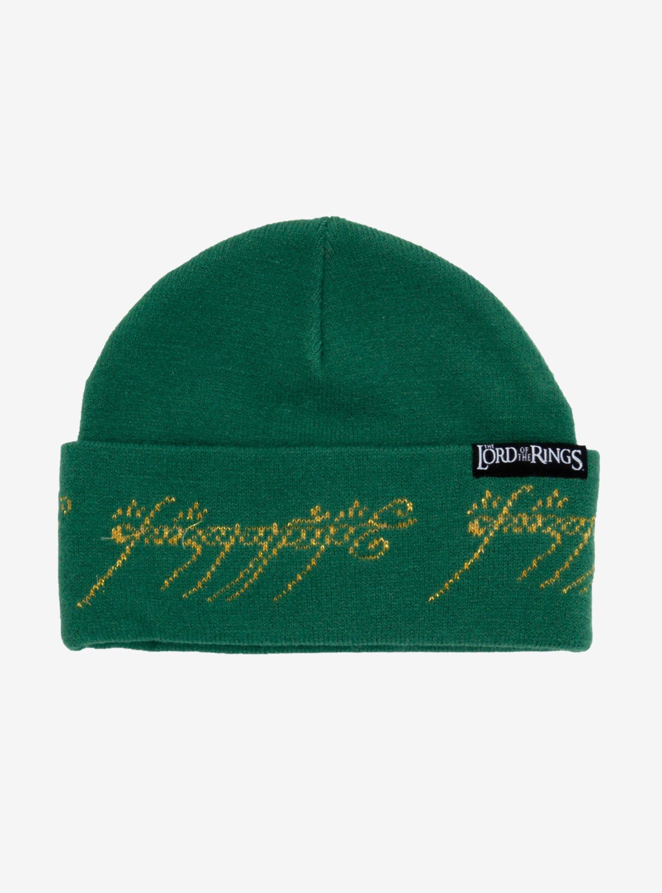 The Lord of the Rings Tengwar Script Cuff Beanie - BoxLunch Exclusive, , hi-res