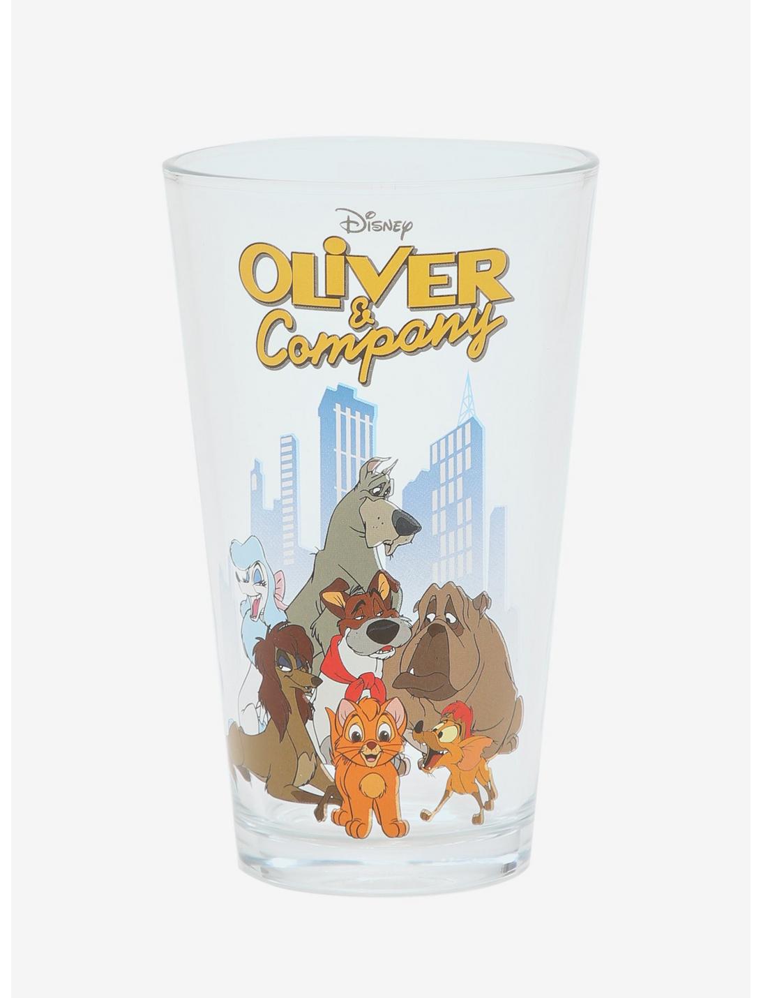 Disney Oliver & Company Character Portrait Pint Glass - BoxLunch Exclusive, , hi-res