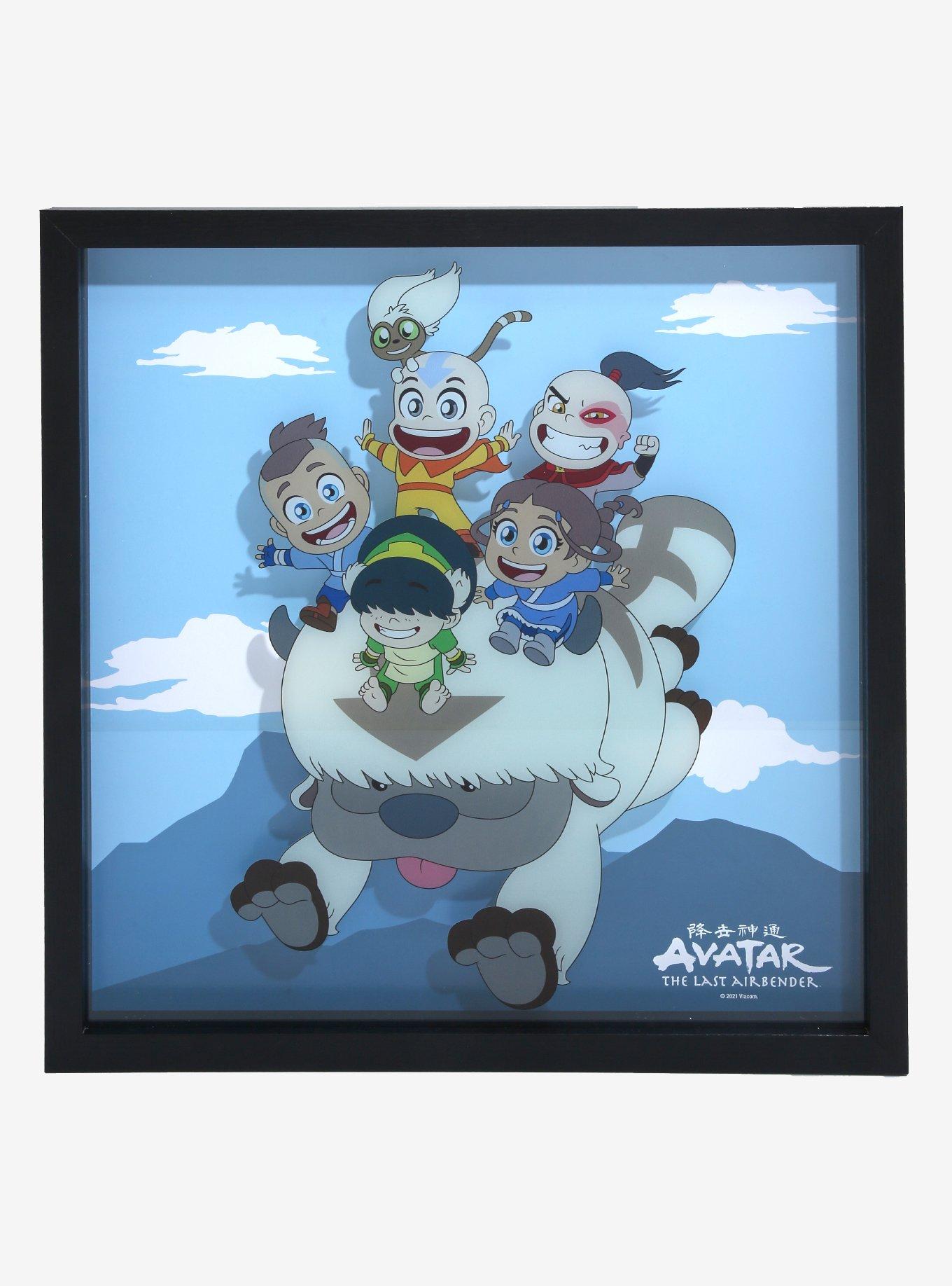 Avatar: The Last Airbender Chibi Gaang Layered Wall Art, , hi-res