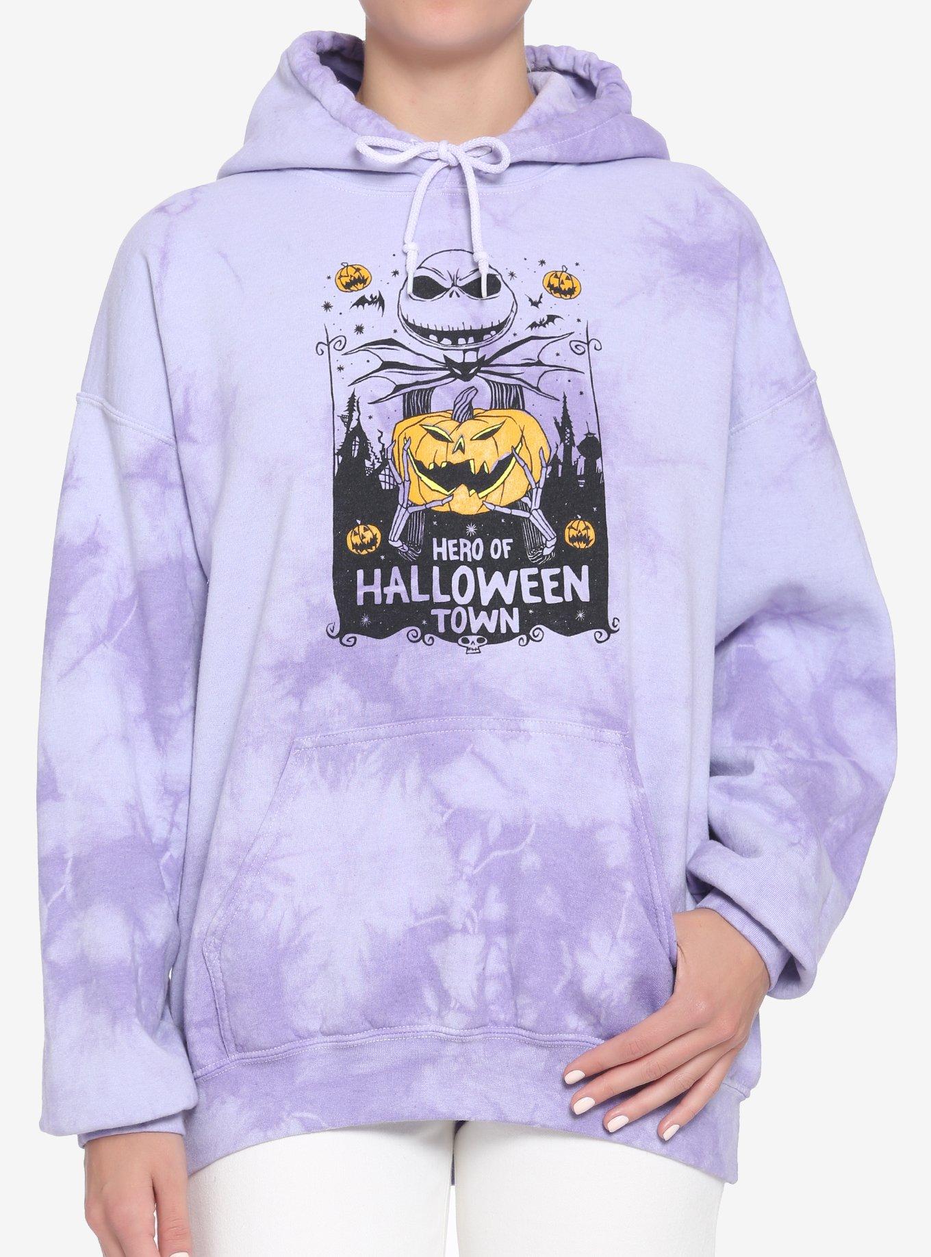 The Nightmare Before Christmas Lavender Poster Girls Hoodie, MULTI, hi-res