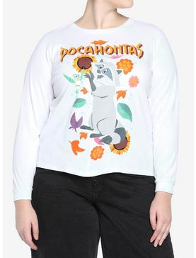 Disney Pocahontas Meeko & Flit Vintage Girls Long-Sleeve T-Shirt Plus Size, , hi-res
